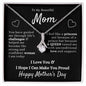 To My Beautiful Mom From Daughter | A Queen | Alluring Beauty Necklace