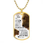 My Son From Dad | This Old Lion | Dog Tag Military Chain