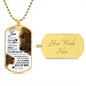 My Son From Dad | This Old Lion | Dog Tag Military Chain